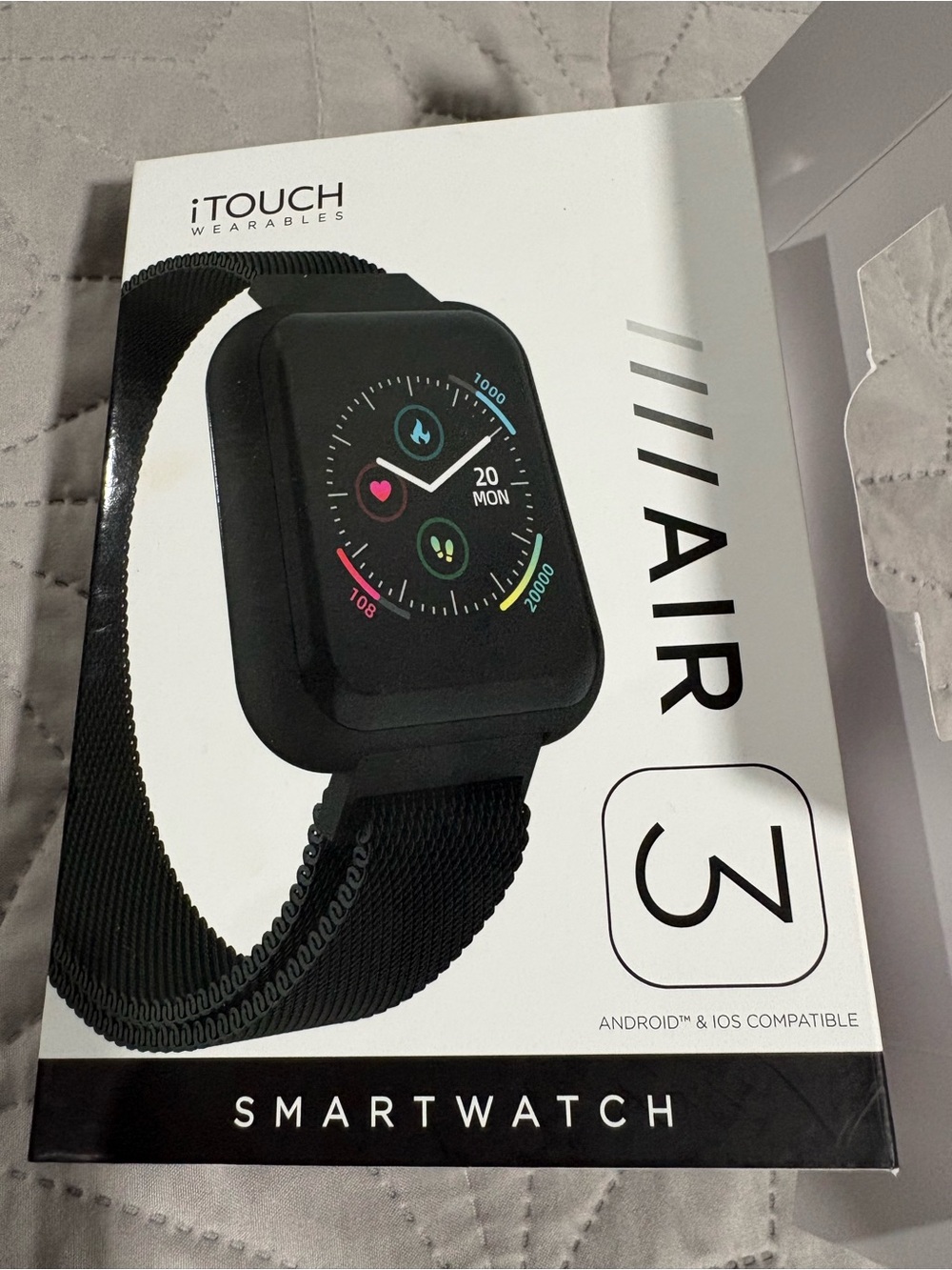 Air 3 Black Smartwatch